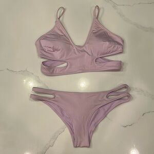 H&M Lilac Cutout Bikini Set (top sz 12 and bottoms sz 10)